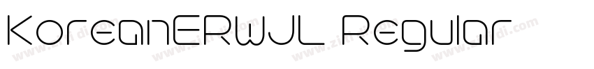 KoreanERWJL Regular字体转换 KoreanERWJL Regular字体转换